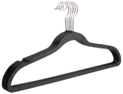 Plastbøjler sort 5-pak