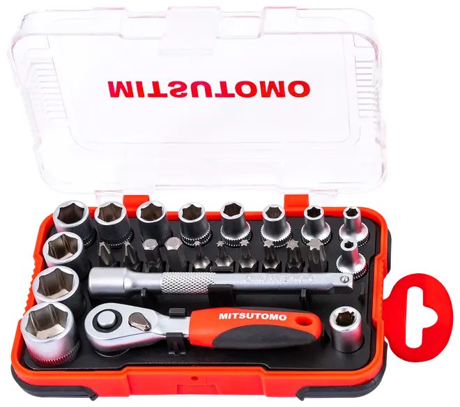 Mitsutomo Topnøglesæt mini i tomme - 25 dele