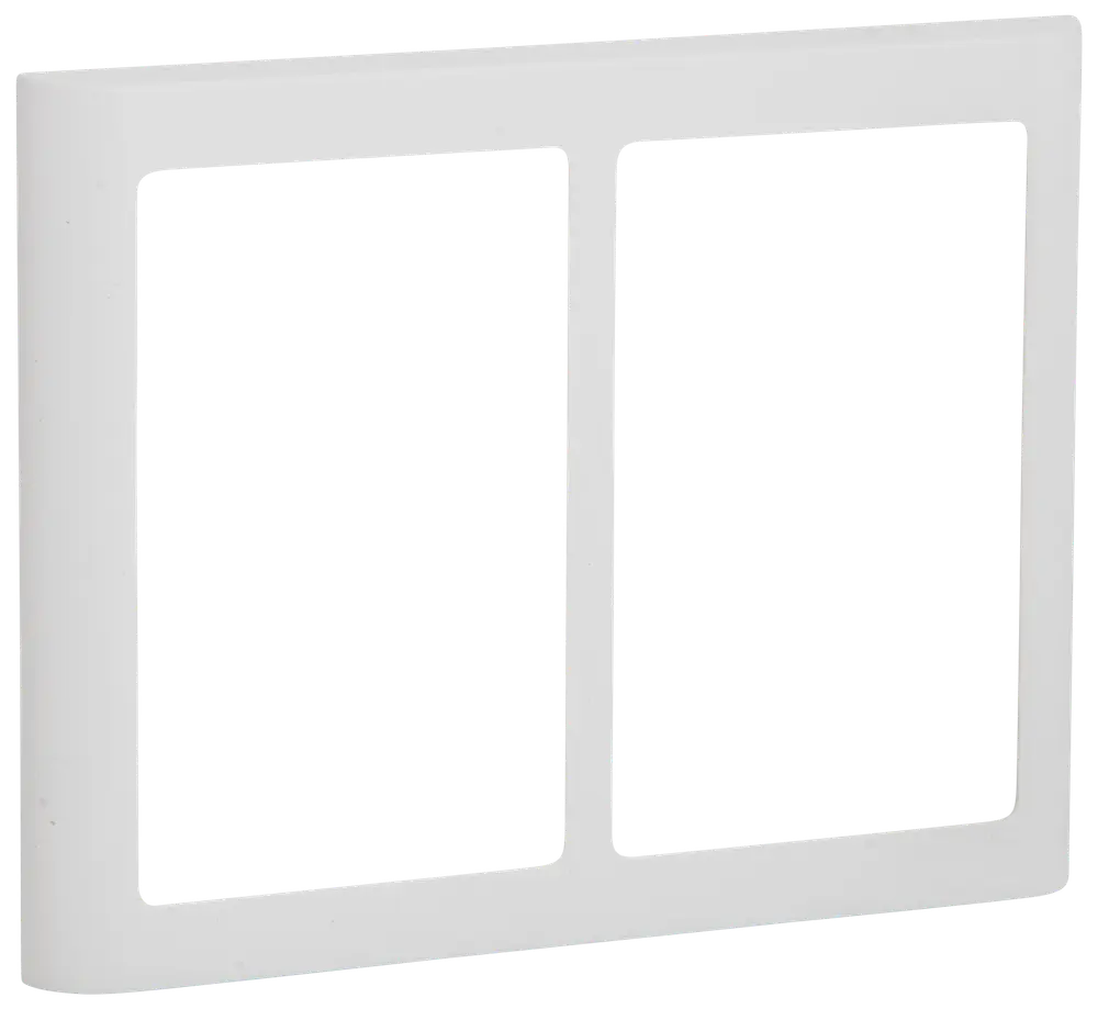 LK FUGA Design ramme SOFT 63 2 x 1 ½ modul - hvid