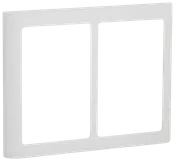 LK FUGA Design ramme SOFT 63 2 x 1 ½ modul - hvid