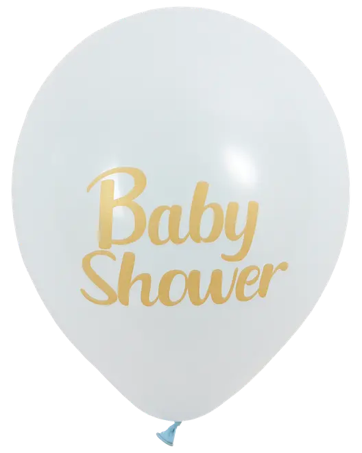 Ballon baby shower lyseblå 6-pak