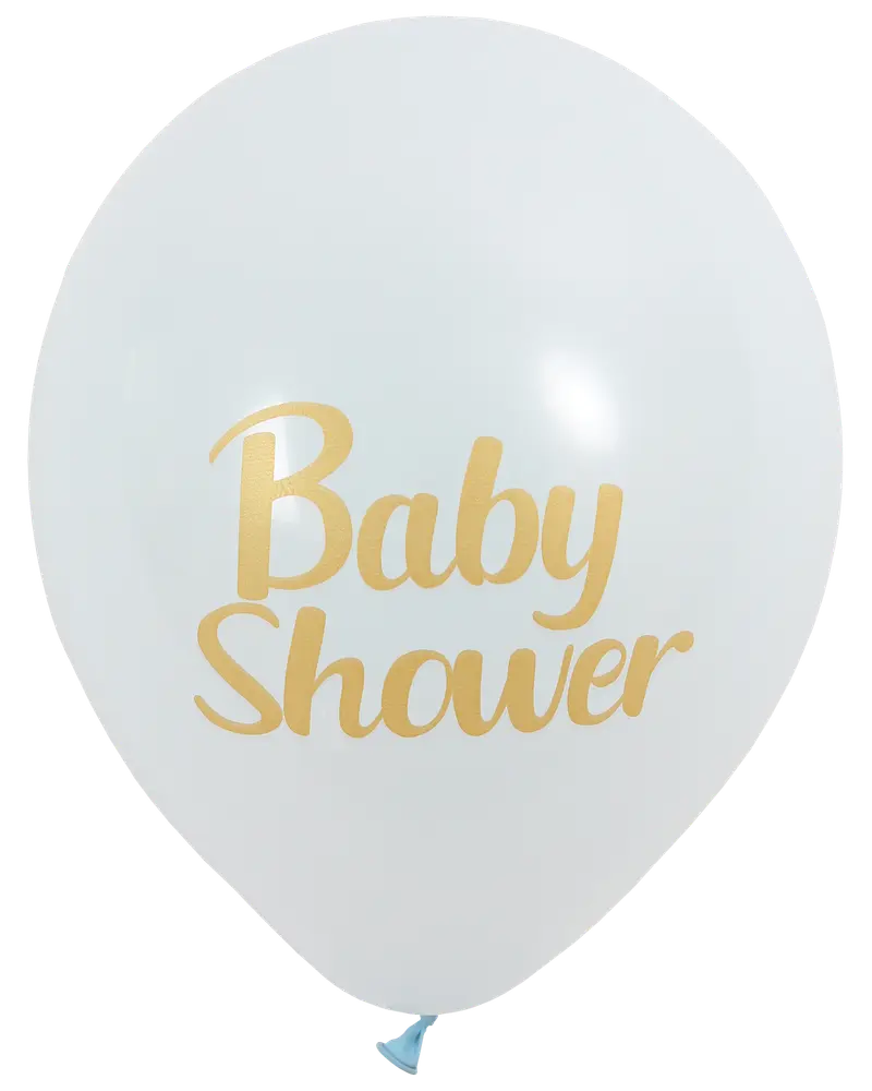 Ballonger baby shower ljusblå 