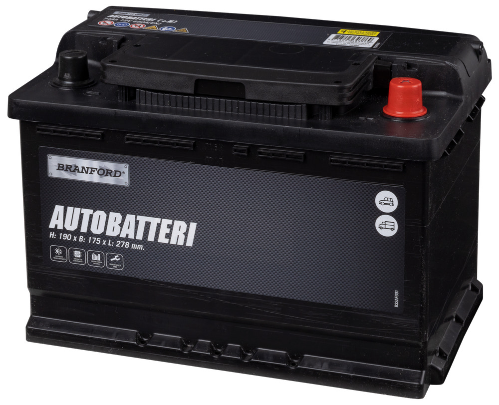 BRANFORD Autobatteri 74Ah +højre