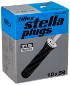 Tillex Plugs pan 5 x 65 mm - sort 25-pak