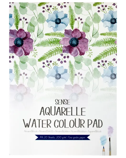 Sense akvarellblock A4 200 g