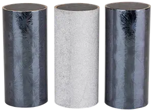 Bordbomber metallisk 10 cm 3-pak assorteret farve