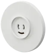 LK FUGA Lampestikkontakt Ø80 mm - hvid