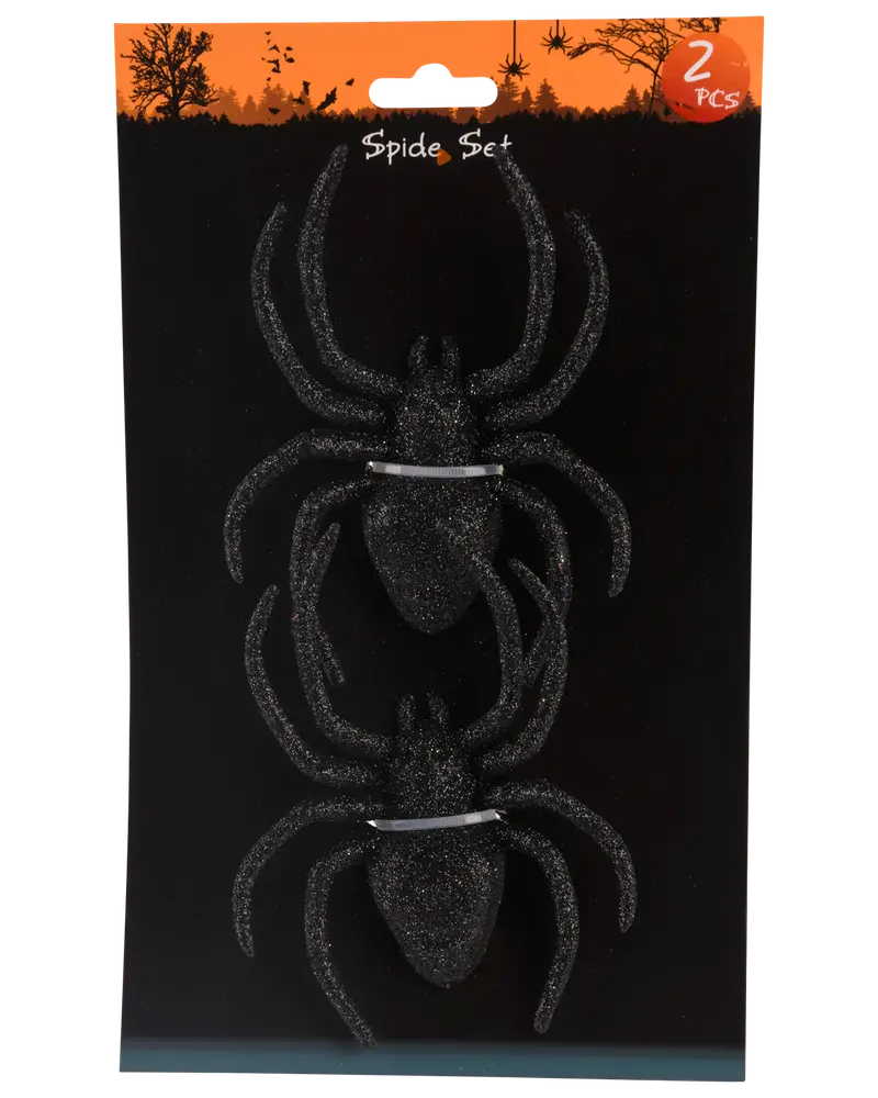 Spindlar med glitter 2-pack 