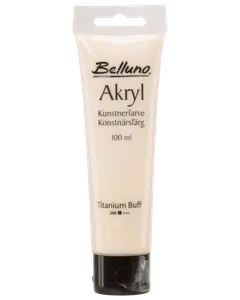 Belluno Akrylfarve 100 ml Titanium Buff