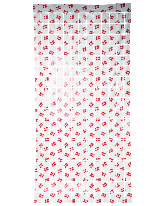 Lamettagardin firkanter - Dannebrog