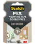 Scotch Fix dobbeltklæbende monteringstape til indendørs brug, holder op til 7 kg, 19 mm x 1,5 m rulle, velegnet til malede overflader, perfekt til ophængning af noter.
