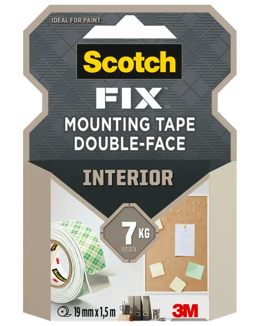 Scotch-FIX™ Dobbeltklæbende INDE 19 mm x 1,5 meter