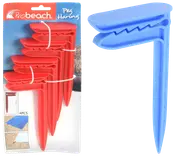 Håndklædeclips 4-pak - ass. farver