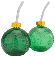 Julgranskula med sugrör 2-pack