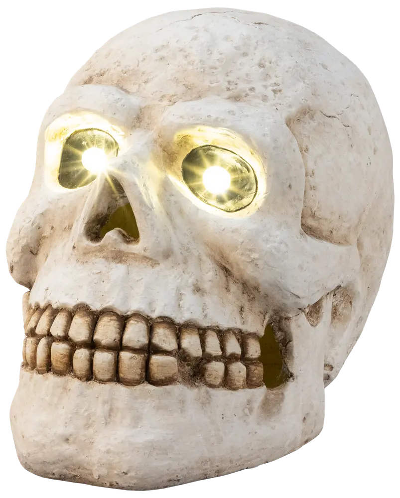 Dödskalle led 26 cm halloween