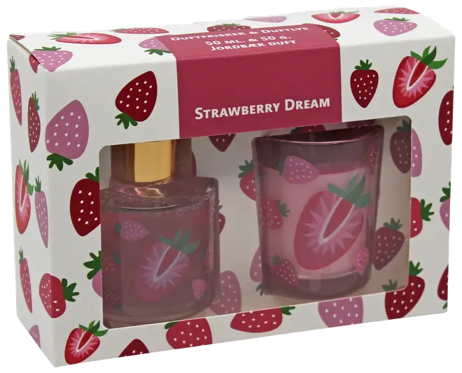 Set med doftljus och doftfräschare