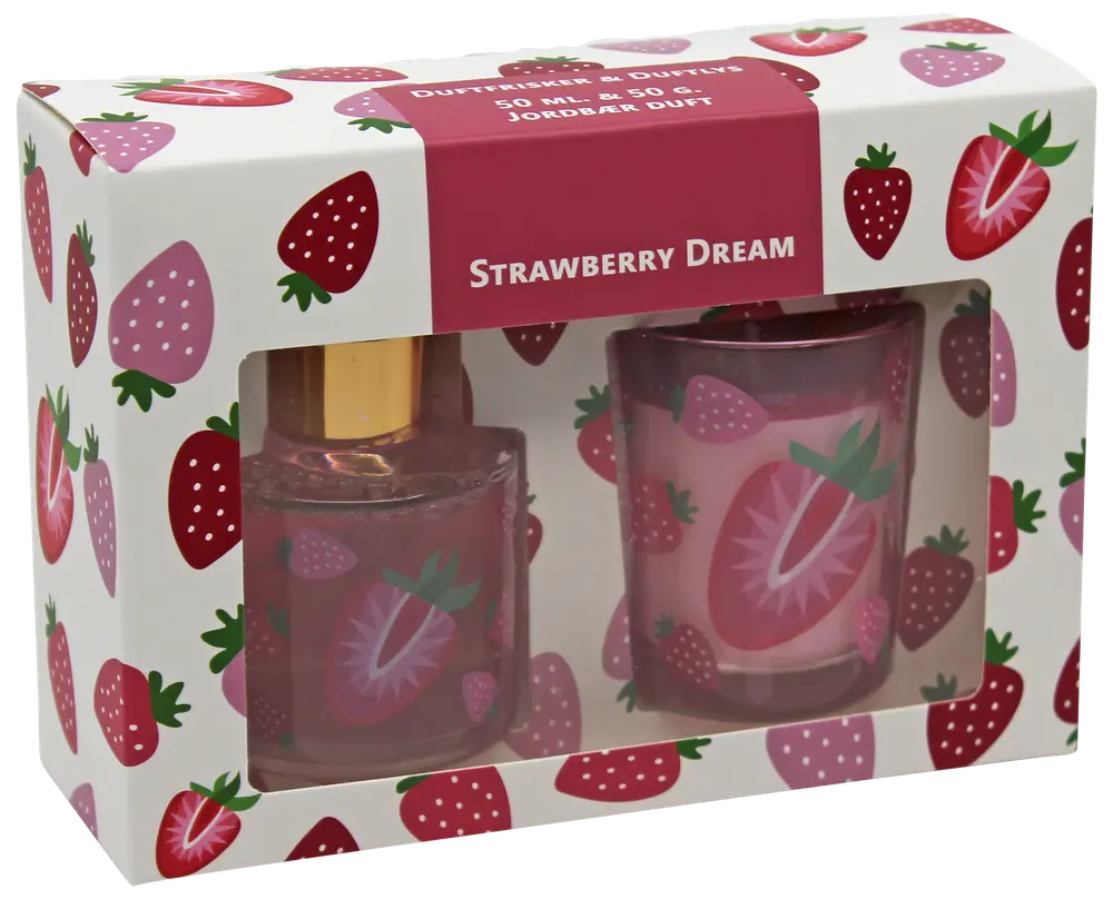 Set med doftljus och doftfräschare