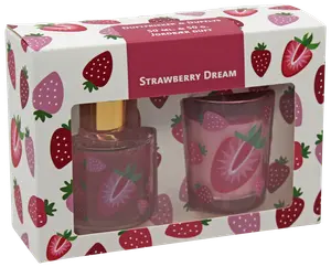 Set med doftljus och doftfräschare