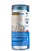 ScotchBlue™ Skyddsplast med tejp + dispenser – 2,72 x 17 meter