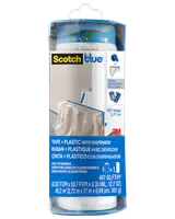 ScotchBlue™ Afdækningsplast Dispenser med tape - 2,72 x 17 meter