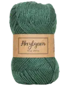 Akrylgarn 50 g mörkgrön