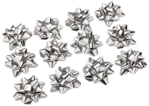 Rosetter till paket silver 12-pack 