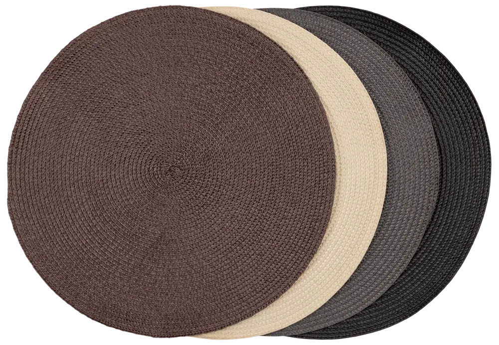 Dækkeserviet rund Ø37 cm - assorterede farver