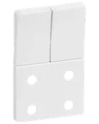 LK FUGA Tangent stikkontakt 1½ dobbelt - hvid