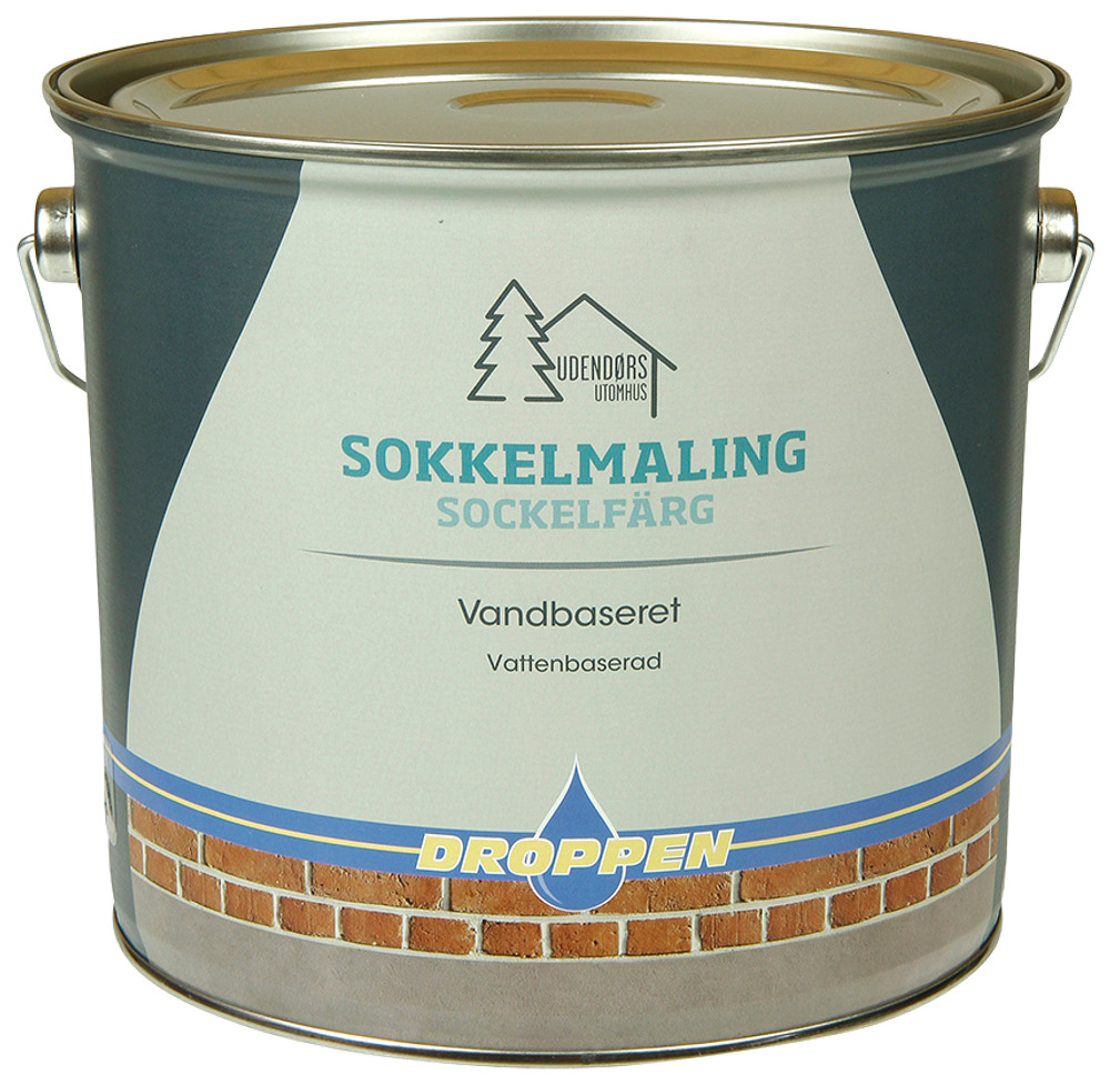 Droppen Sokkelmaling 4 L - sort