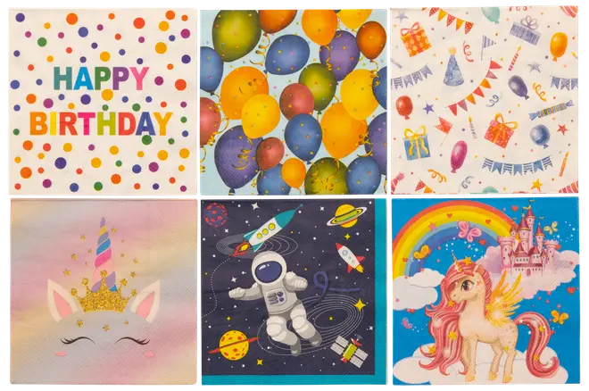 Servett 33 x 33 cm barnmotiv 20-pack