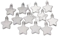 Julgranspynt Stjärna 12-pack - Silver