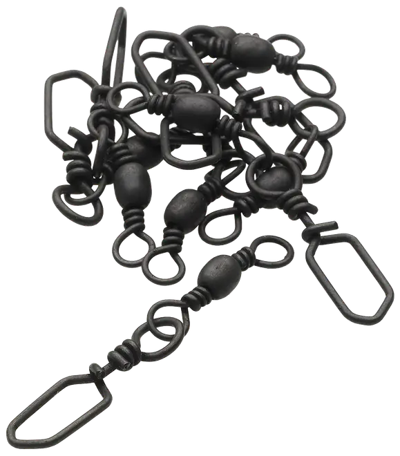 Kinetic Barrel swivel #10 8-pak - sort