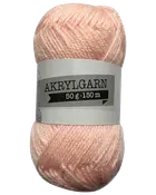 Akrylgarn 50 g babyrosa