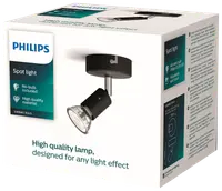 PHILIPS Spotlampe Limbali GU10 1 spot - sort