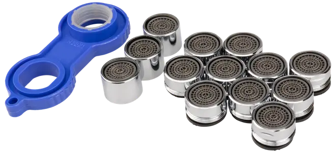 Luftblandedysesæt med værktøj