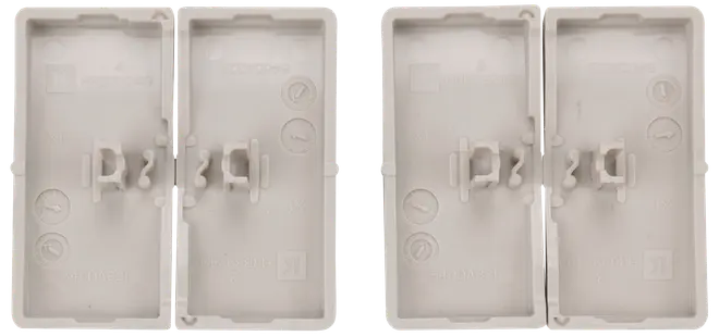 FUGA Tangent afbryder dobbelt 2 sæt - lysegrå