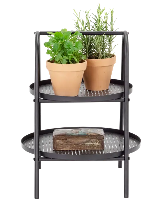 Metalbord med hank Ø35 cm