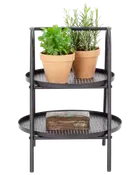 Bord metall 2 hyllor