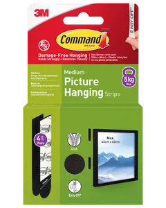 Command™ Strips Tavelupphängning - Svart M