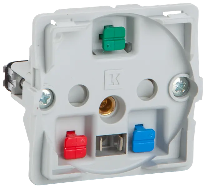 LK Stikkontakt 1 modul med jord uden tangent