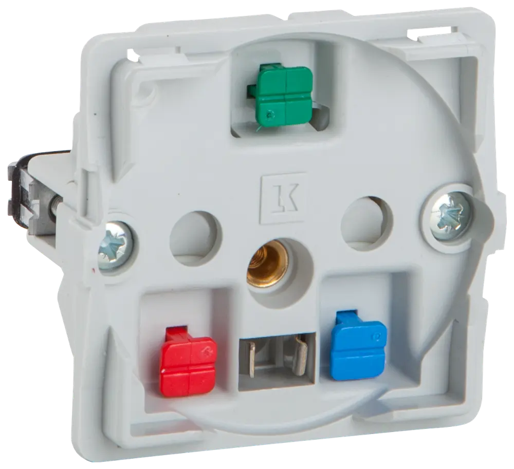 LK Stikkontakt 1 modul med jord uden tangent