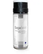 Sagabasic pletforsegler spray, 0,4 liter dåse, hvid og grå etiket, sort spraydyse, egnet til indendørs brug, høj kvalitet, hurtigtørrende, effektiv til farveudjævning.