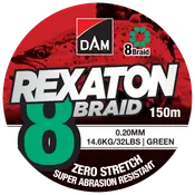 DAM Fletline 8 Braid 150 m 0,20 mm - grøn