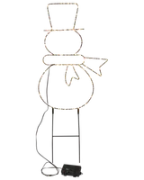 Spjut snögubbe 45 cm - 180 LED