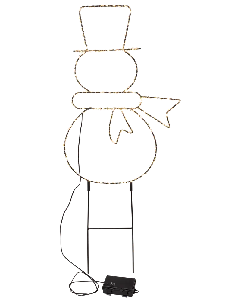 Spjut snögubbe 45 cm - 180 LED
