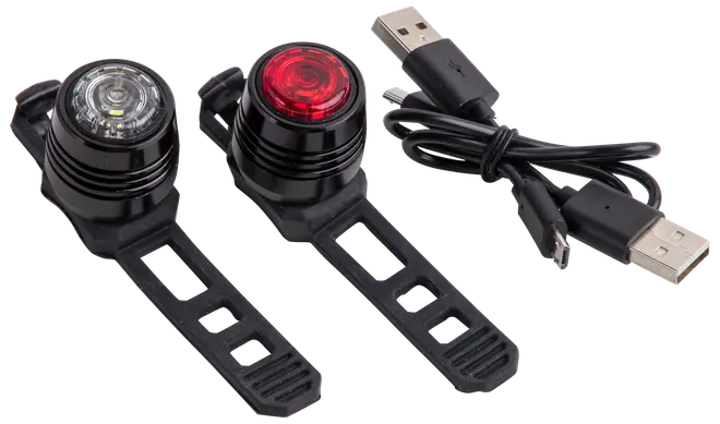 Greenfield LED-cykellygtesæt genopladelig