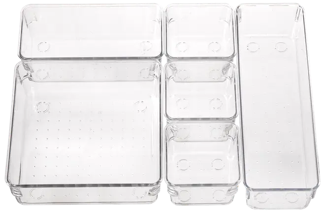 Organizer sæt akryl 6 dele