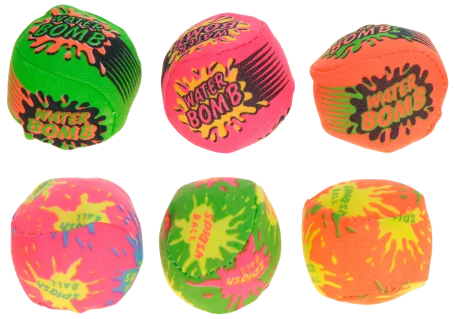 Boll för vattenlek 5 cm 6-pack