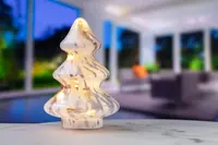 Julgranslampa i glas - höjd 20 cm