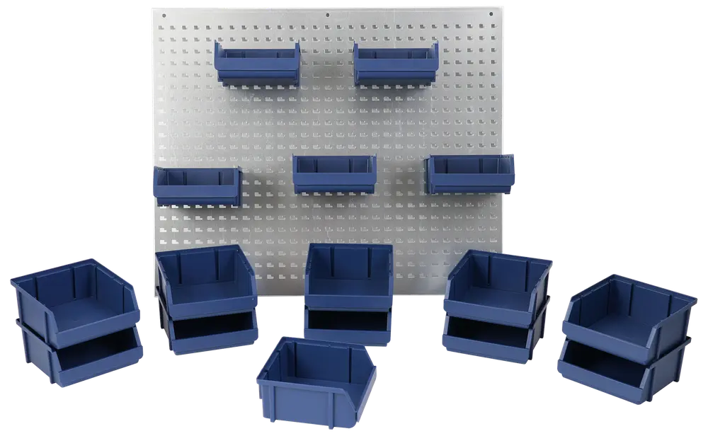 Verktygsvägg med 16 lådor